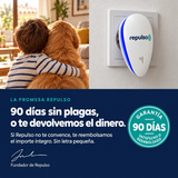 Repulso 2026™ Repelente Ultrasónico de Plagas: ahuyenta chinches, cucarachas, roedores y más de 14 plagas